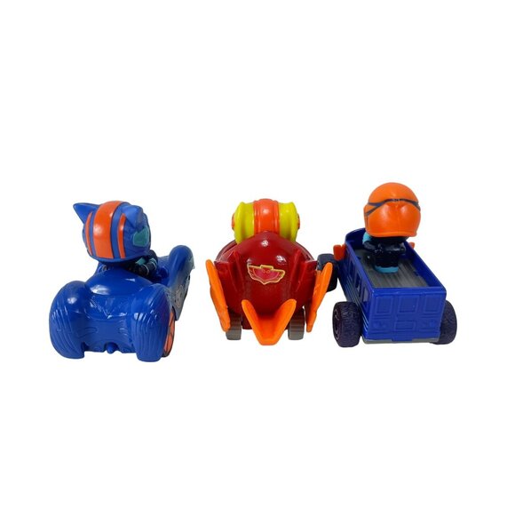 Pj Masks Action Racers Owlette Night Ninja Catboy Lot Of 3 Toy Vehicles - Picture 5 of 6